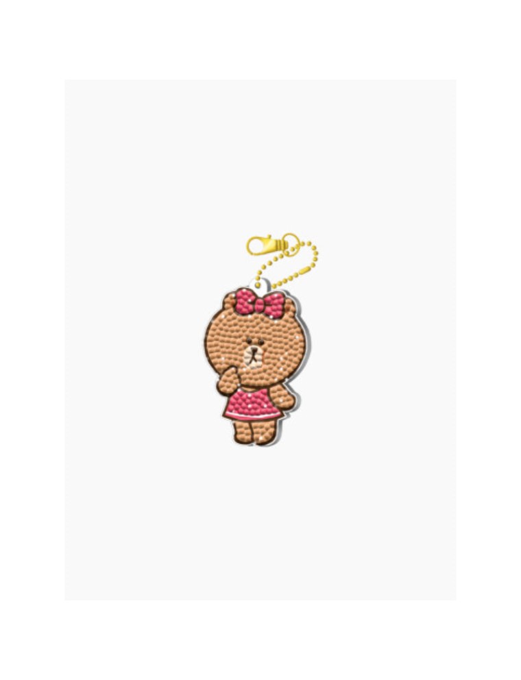 Best Seller Line Friends - Diamond Cross Stitch Keyring Ready for Shipment