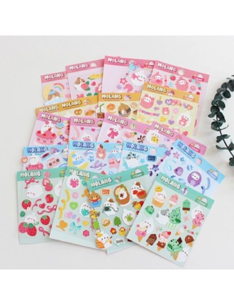 Best Seller Molang - Diary Deco Stickers Ready for Shipment