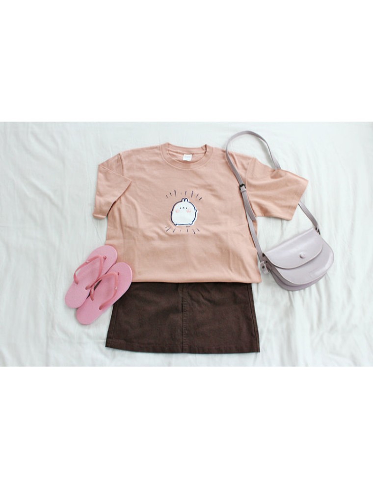 Best Seller Molang - Simple Oversize Short Sleeve Tee New Release