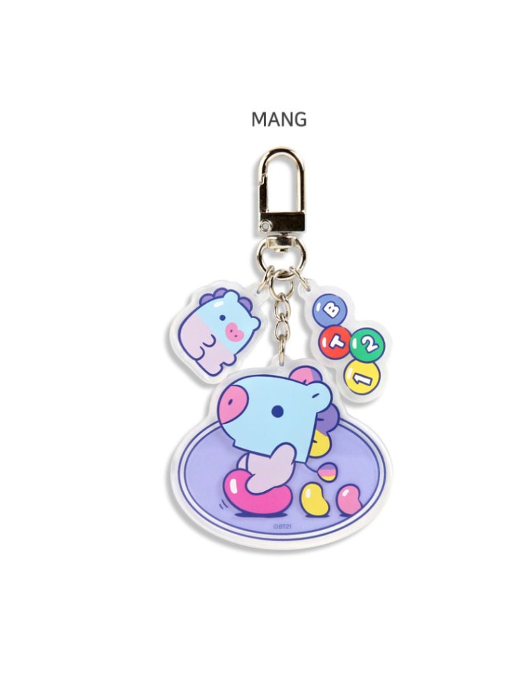 Best Seller Monopoly x BT21 - Baby Acrylic Key Ring - Jelly Candy Available for Immediate Shipping