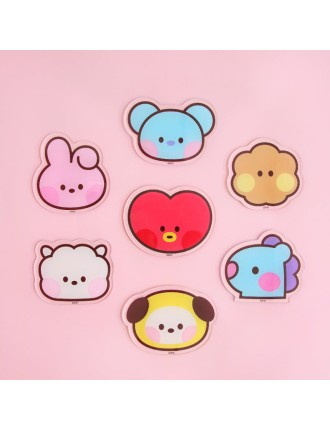 Best Seller NARA HOME DECO X BT21 - Minini Face Acrylic Coaster On Hand Now