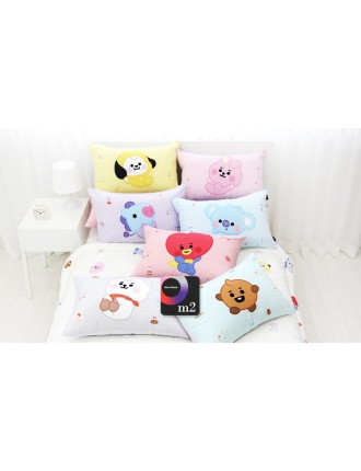 Best Seller NARA HOME DECO X BT21- Shooting Star Microfiber Pillow Cover Just In