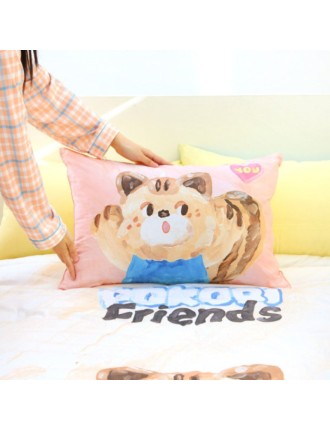 Best Seller NARA HOME DECO X Pokori Friends - Pure Cotton Pillow Cover Available for Immediate Shipping