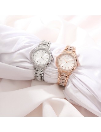 Best Seller OST - Cubic Round Women's Metal Watch Available for Immediate Shipping