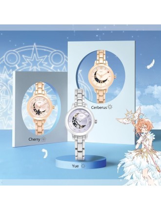 Best Seller OST x Cardcaptor Sakura - Cherry and Guardian Moon Phase Metal Watch Latest Edition