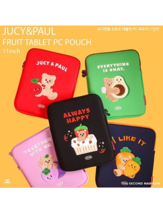 Best Seller Second Mansion - Juicy and Paul Fruit Tablet PC Pouch 11 inch On Hand Now