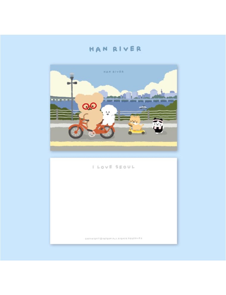 Best Seller Teteum - I Love Seoul Postcards