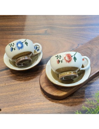 Best Seller Bosan Pottery - Buncheong Mokdan Peak Porcelain Coffee Cup Set