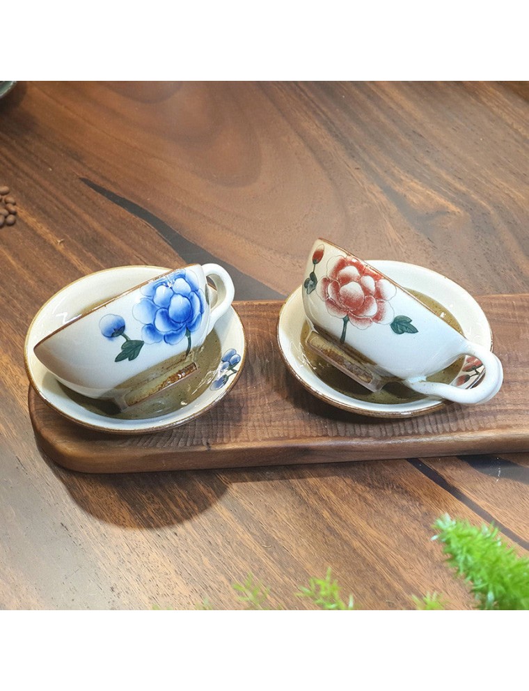 Best Seller Bosan Pottery - Buncheong Mokdan Porcelain Cafe Latte Cup Set Available Now