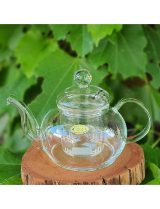 Best Seller Bosan Pottery - Glass Tube Round Teapot with Sieve On Hand Now