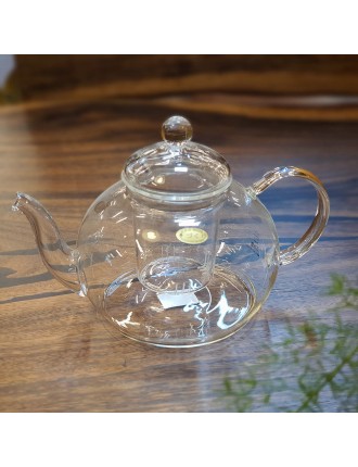 Best Seller Bosan Pottery - Glass Tube Round Teapot with Sieve On Hand Now