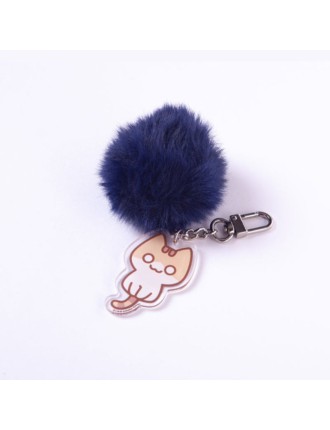 Best Seller The Owner of the Earth is a Cat - Double-sided Acrylic Pom-Pom Keyring Fresh Release