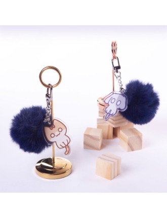 Best Seller The Owner of the Earth is a Cat - Double-sided Acrylic Pom-Pom Keyring Fresh Release