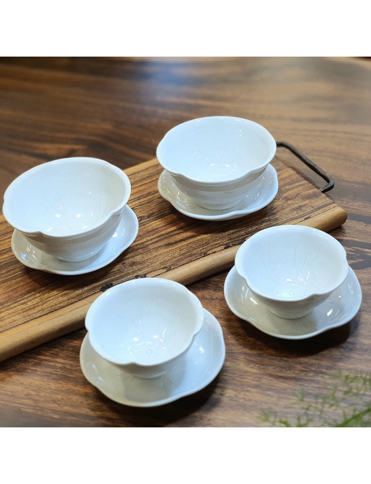 Best Seller Bosan Pottery - Kite Lotus Porcelain Tea Cup Set On Hand Now