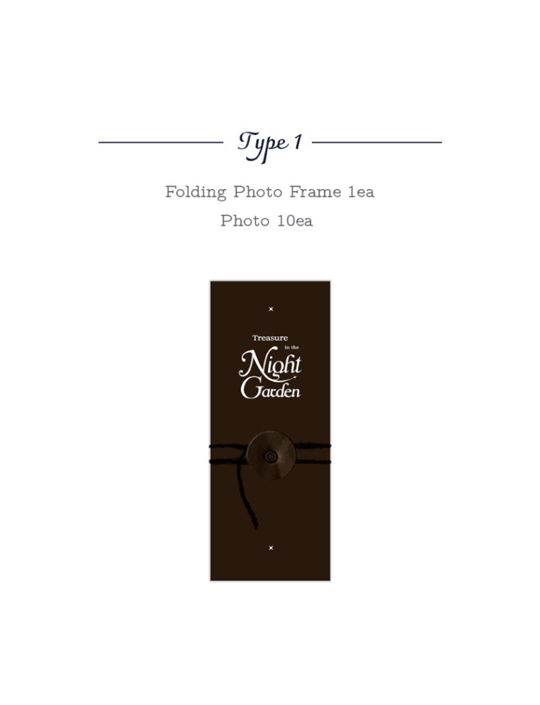 Best Seller TREASURE - NIGHT GARDEN - Folding Photo Package Fresh Release