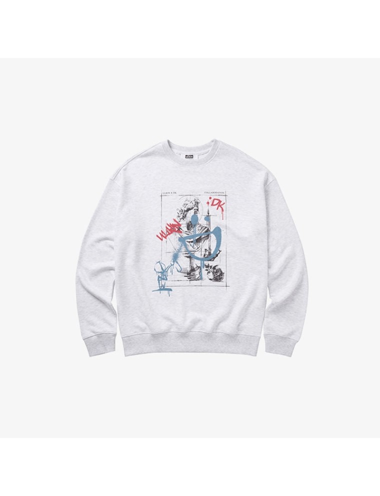 Best Seller ULKIN X iKON DK - Spray Smile Statue Sweatshirt Latest Edition