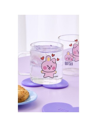 Best Seller BT21 - Baby Glass Mug And Coaster Set On Hand Now