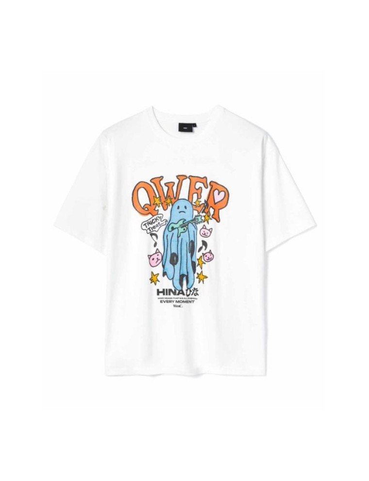 Best Seller WMC x QWER Hina - Ghost Short Sleeve T-Shirt Available for Immediate Shipping