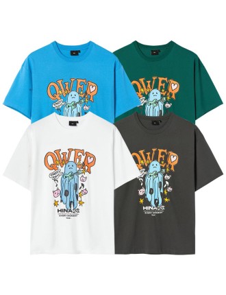 Best Seller WMC x QWER Hina - Ghost Short Sleeve T-Shirt Available for Immediate Shipping