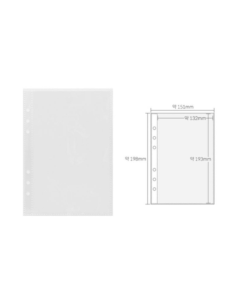 Best Seller Yudaeng - A5 - 6 Hole Diary Clear File Storage Inlay New Collection