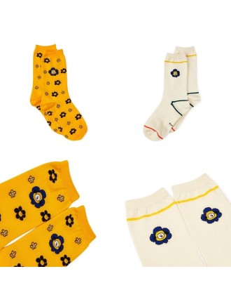 Best Seller BT21 - Flower Collection - Hollow Socks Set - 2 Packs Immediate Availability