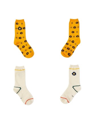 Best Seller BT21 - Flower Collection - Hollow Socks Set - 2 Packs Immediate Availability