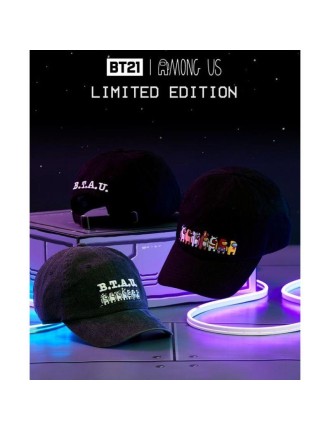 Best Seller BT21 x AMONG US - Embroidered Ball Cap - Limited Edition Hot New Item