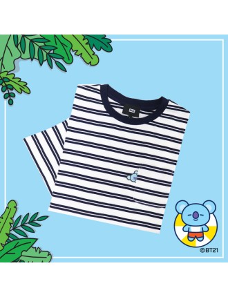 Best Seller BT21 x Hunt Innerwear - Universtar T-shirt - Navy Fresh Release