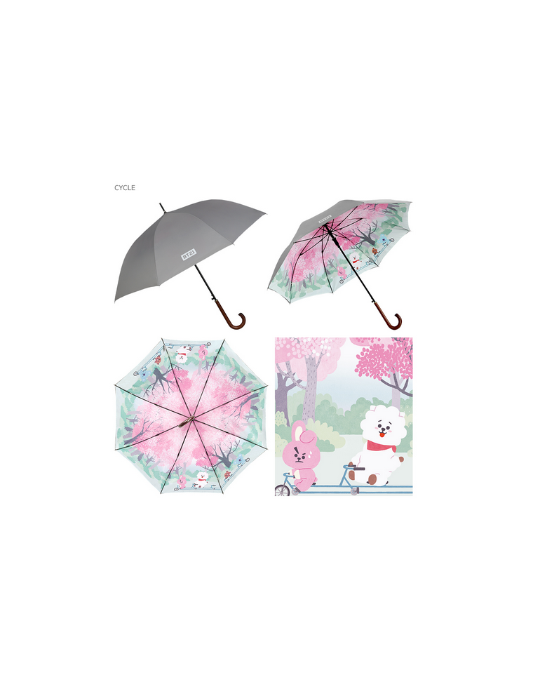 Best Seller BT21 x Monopoly - Double Layer Automatic Long Umbrella In Stock