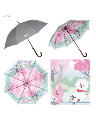 Best Seller BT21 x Monopoly - Double Layer Automatic Long Umbrella In Stock