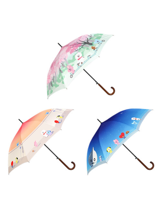 Best Seller BT21 x Monopoly - DTP Automatic Long Umbrella Available for Immediate Shipping