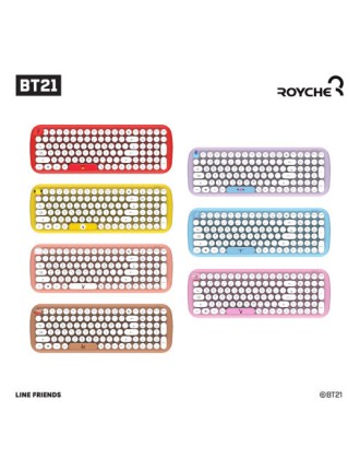 Best Seller BT21 x Royche - Wireless Retro Keyboard Fresh Release