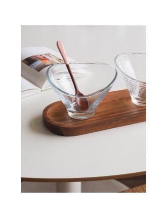 Best Seller Bymino - France Arcoroc Home Café Triangle Glass Ice Cream Bowl Available for Immediate Shipping