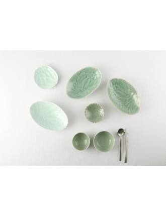 Best Seller Chaora - Celadon Lotus Ellipse Bowl New Release