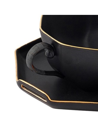 Best Seller Chaora - Piece Black Tea Cup Set Ready for Shipment