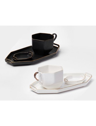 Best Seller Chaora - Piece Cappuccino Cup & Plate Set Latest Edition