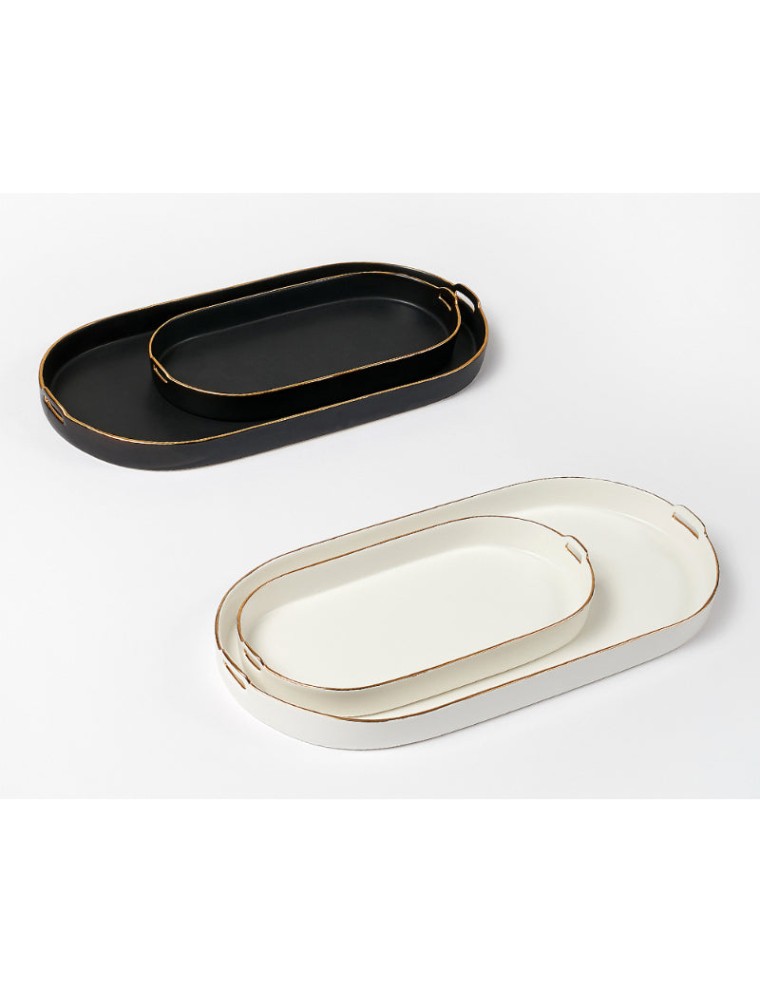 Best Seller Chaora - Piece Ellipse Tray Set On Hand Now