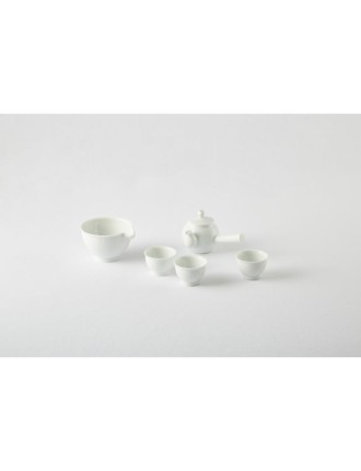 Best Seller Chaora - White Porcelain Striped Tea Set (3 Pax) New Release