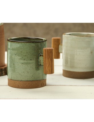 Best Seller Chaora - Wooden Handle Straight Mug In Stock