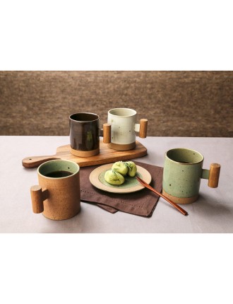 Best Seller Chaora - Wooden Handle Straight Mug In Stock