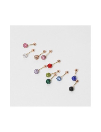 Best Seller CLUE - 4mm Mirror Ball 14K White Gold Ear Pierce (Birthstone) Available Now