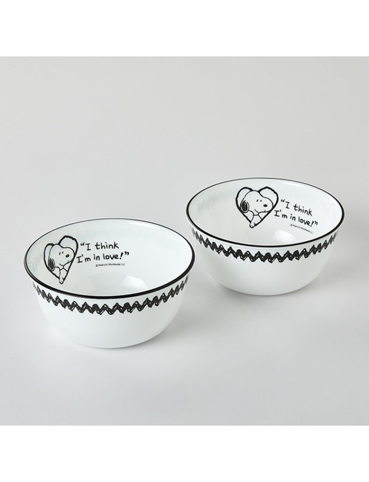 Best Seller Corelle x Peanuts - Snoopy and Charlie - Noodle Bowl 2P Set Hot New Item