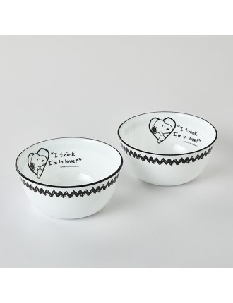 Best Seller Corelle x Peanuts - Snoopy and Charlie - Noodle Bowl 2P Set Hot New Item