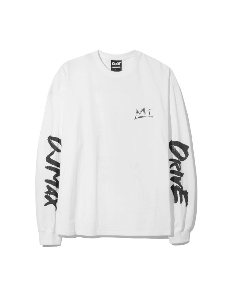 Best Seller DJMAX - Drive Long Sleeve Tee - White/ Black