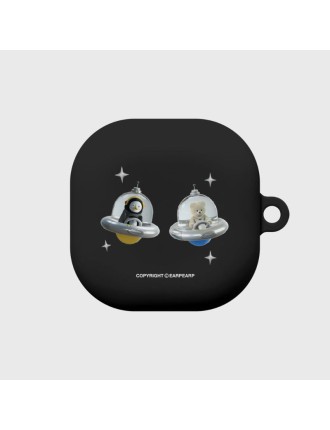 Best Seller Earpearp x Pengsoo - Spaceship Friends Buds & Buds Plus Clear jelly Case (Black) In Stock