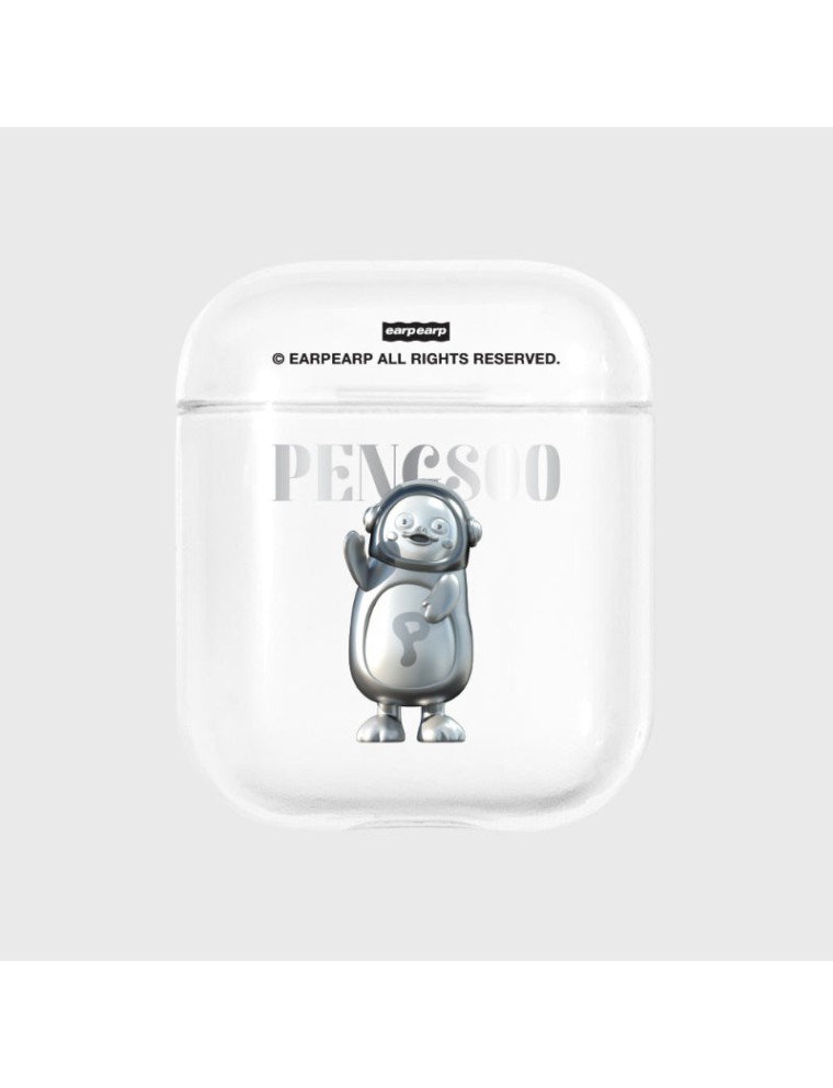 Best Seller Earpearp x Pengsoo - Steel Pengsoo Airpods & Airpods 3 Clear Case On Hand Now