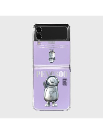 Best Seller Earpearp x Pengsoo - Steel Pengsoo Galaxy Z Flip Clear Hard Case Just Launched