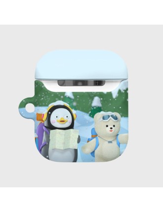 Best Seller Earpearp x Pengsoo - Winter Travel Friends AirPods Hard Case (Blue) In Stock