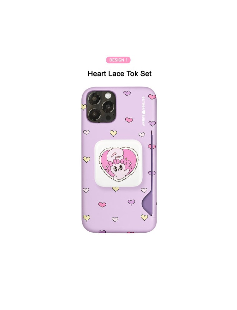 Best Seller Esther Bunny - Candy Mirror Tok + Card Slim Fit Phone Case Set In Stock