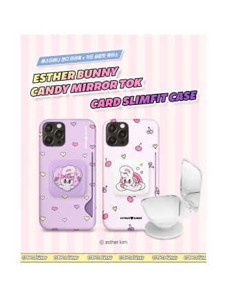 Best Seller Esther Bunny - Candy Mirror Tok + Card Slim Fit Phone Case Set In Stock